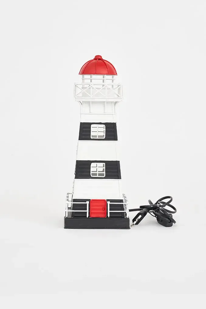Faro de metal, 32,5 cm