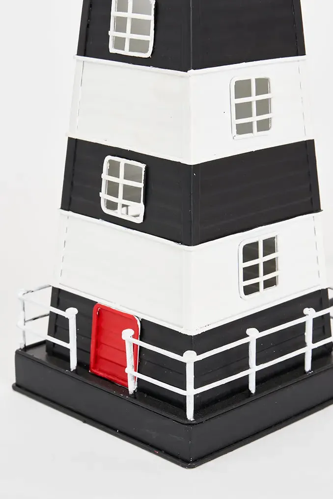 Faro de metal, 32,5 cm