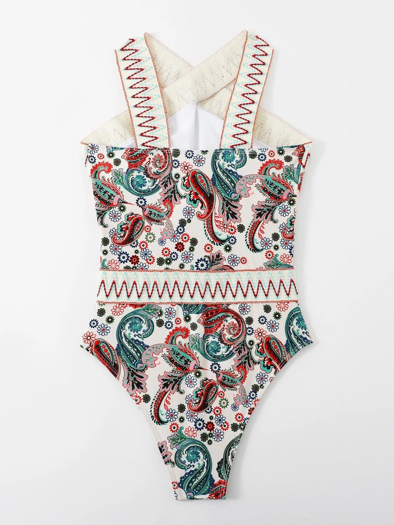 Fato de Banho Paisley Halter Neck