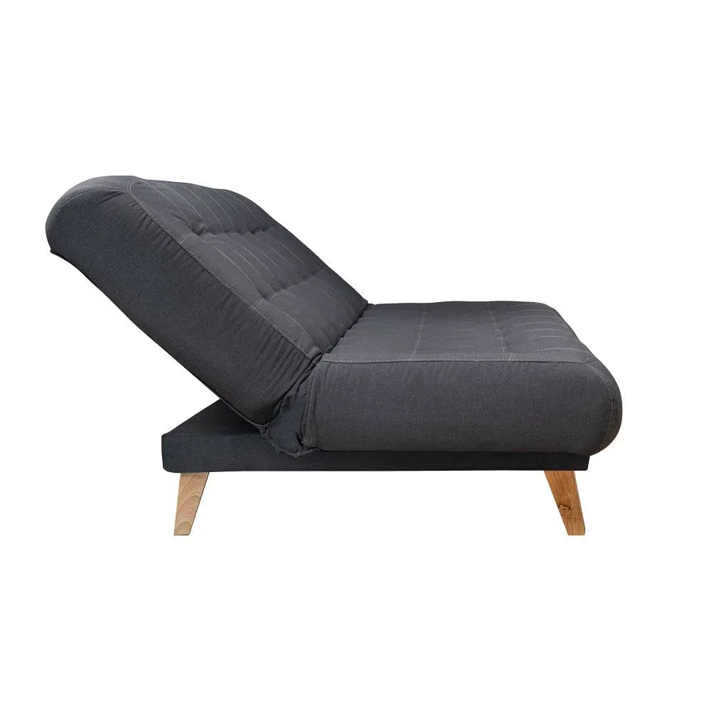 Juego de Sofa Cama Porto Tela Gris Oscuro   Mesa   Cojines