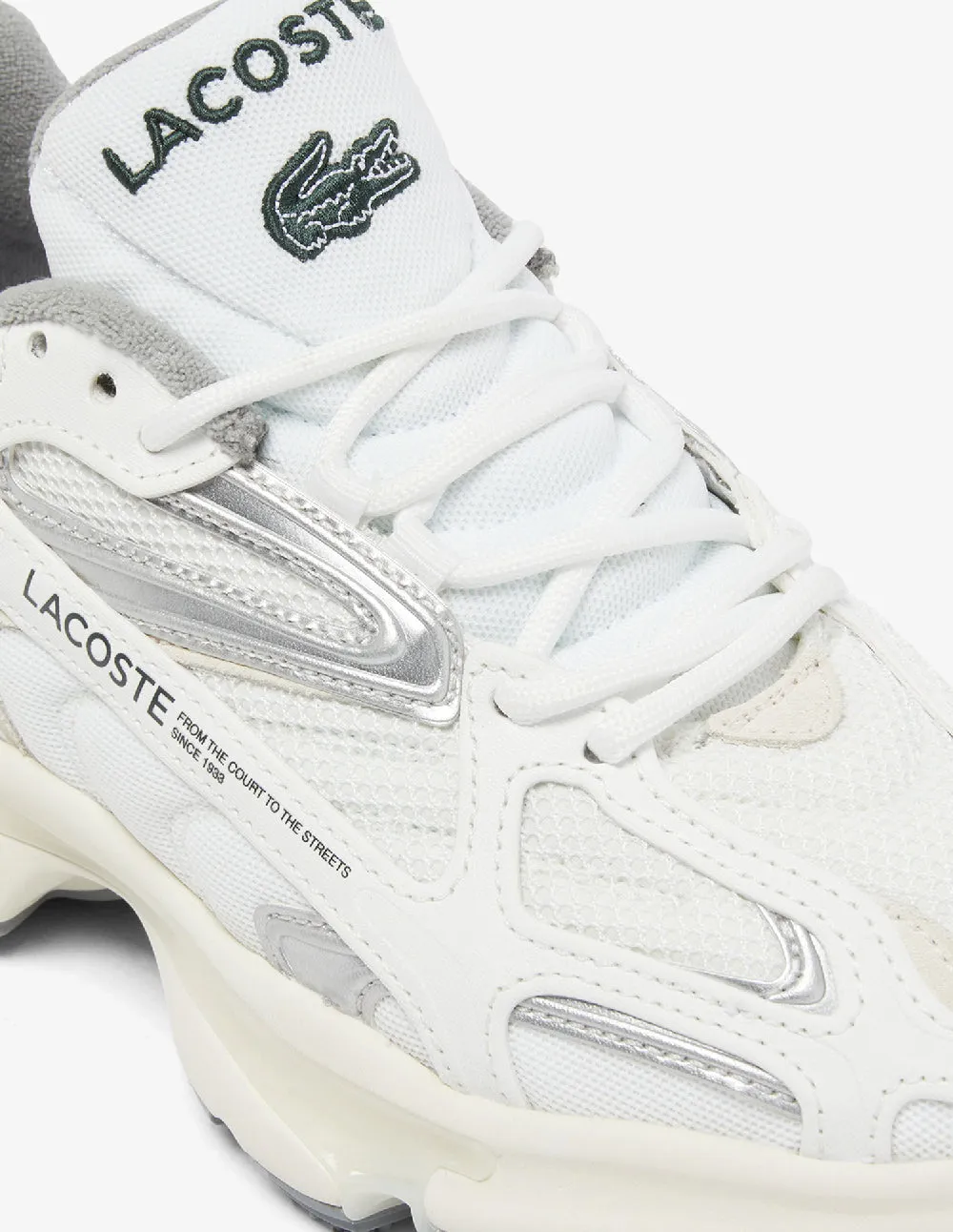 Lacoste L003 2K24 Blancas y Grises Mujer