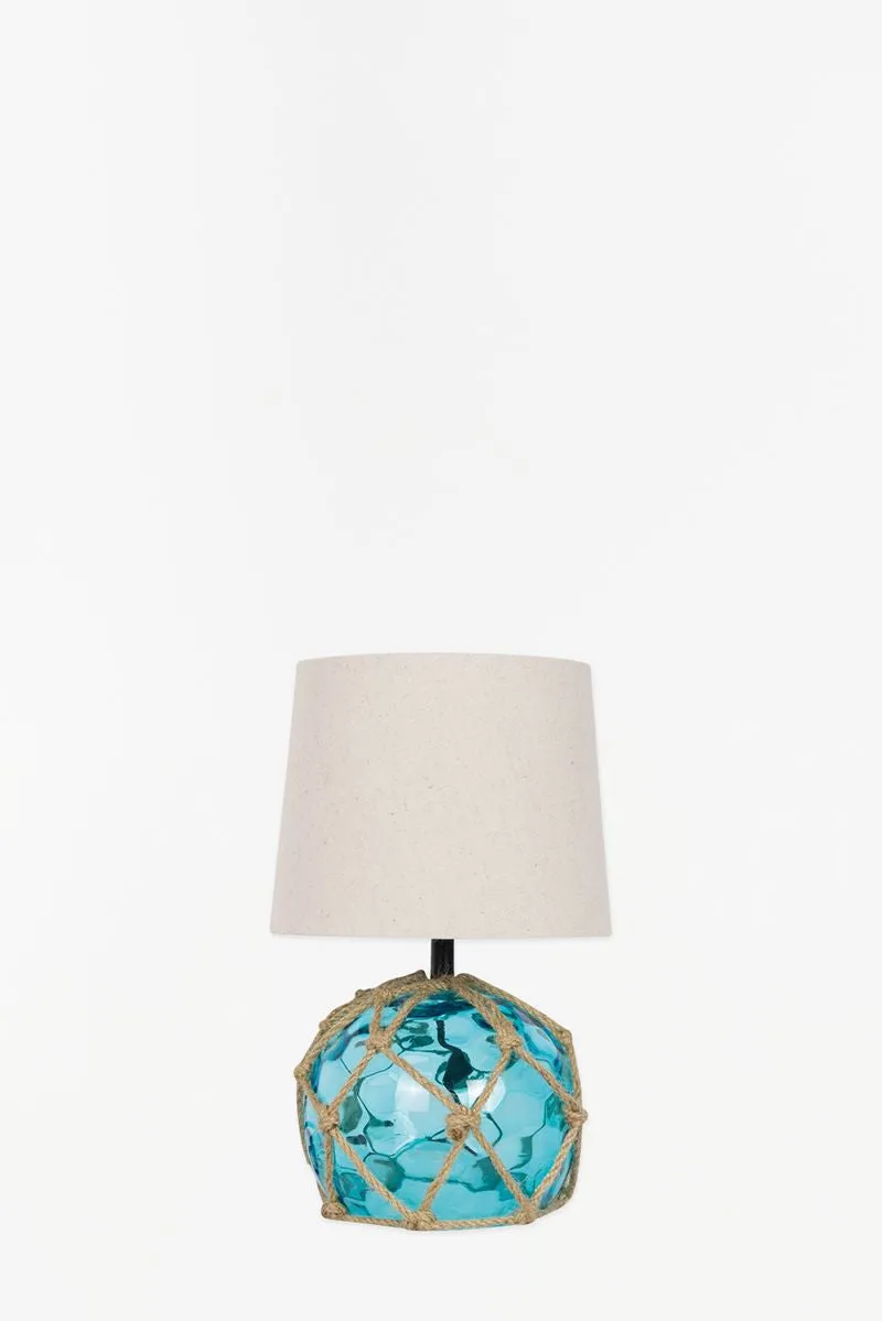 Lámpara de mesa boya azul transparente - D1232A