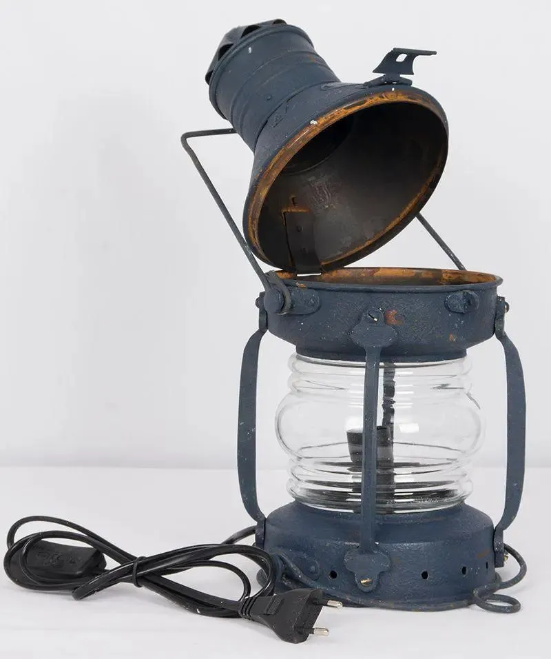 Lámpara farol azul grande - D858A
