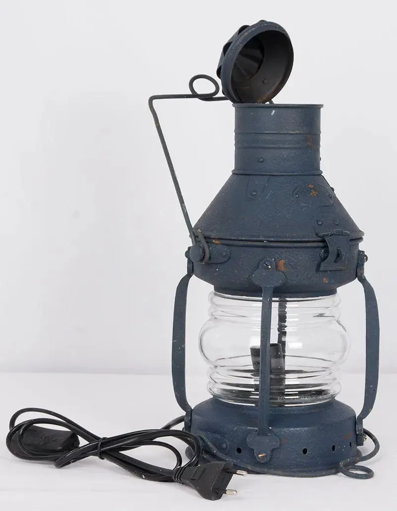 Lámpara farol azul grande - D858A