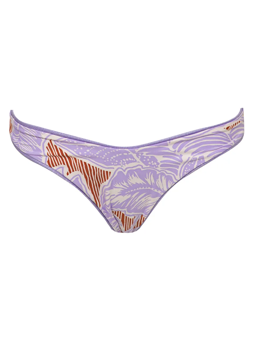 Maaji Lavander Wisteria Splendour Regular Rise Thin Side Bikini Bottom