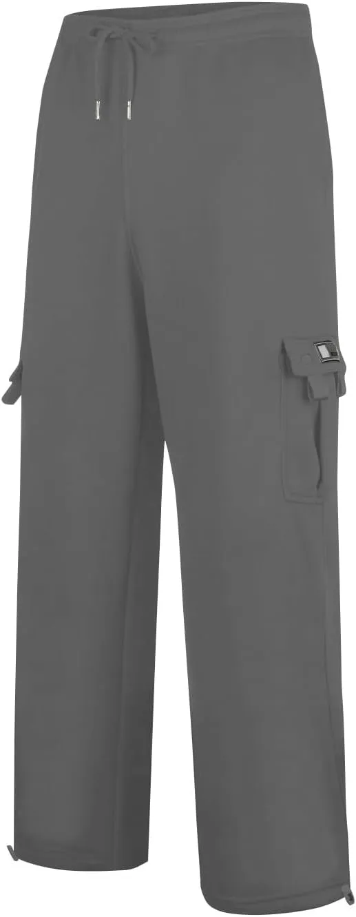 Men's Casual Jogger Pants Breathable Chino Relaxed Fit Outdoor Cargo Pants Workout Baggy Twill Jogging Sweatpants