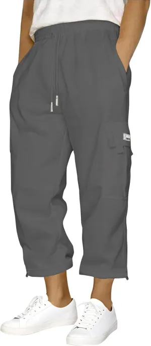 Men's Casual Jogger Pants Breathable Chino Relaxed Fit Outdoor Cargo Pants Workout Baggy Twill Jogging Sweatpants