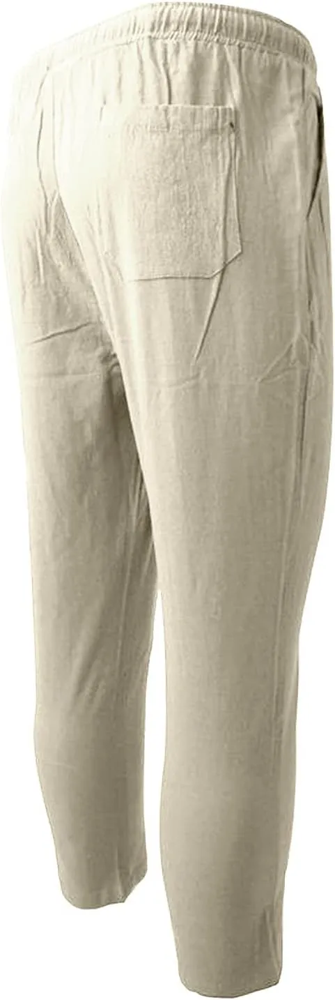 Men's Heavyweight Cargo Sweatpants Baggy Loose Drawstring Elastic Waist Athletic Jogger Sweat Pants with, M-5XL