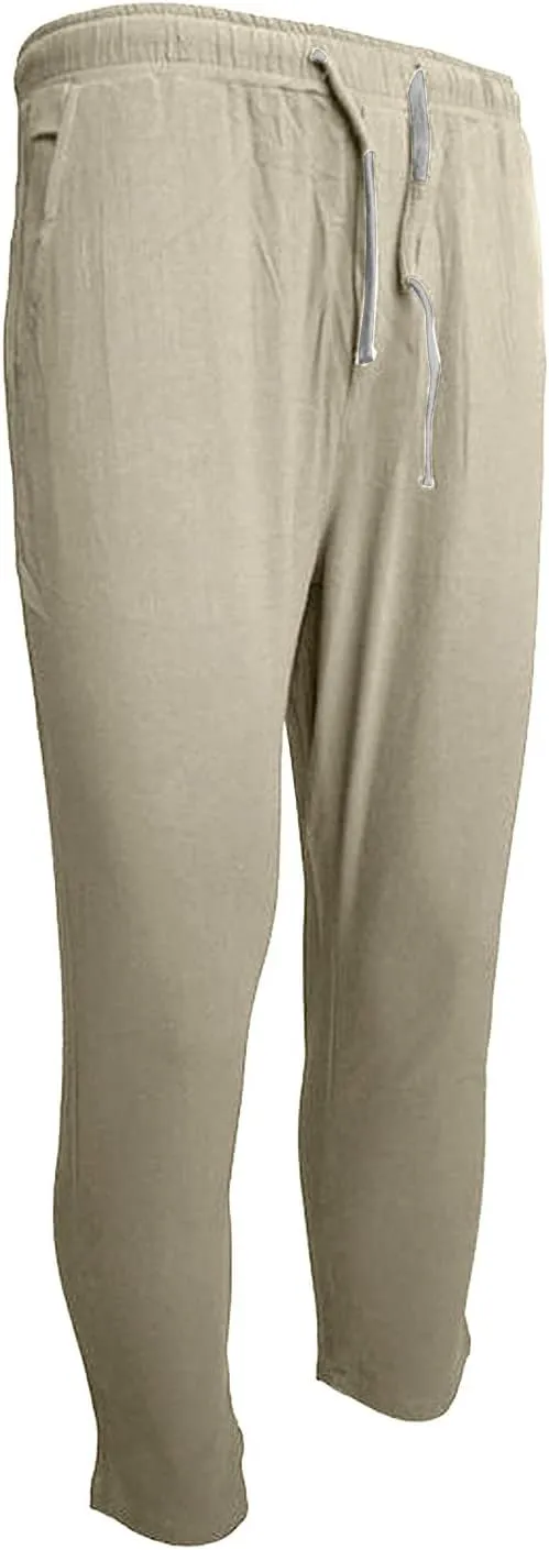 Men's Heavyweight Cargo Sweatpants Baggy Loose Drawstring Elastic Waist Athletic Jogger Sweat Pants with, M-5XL
