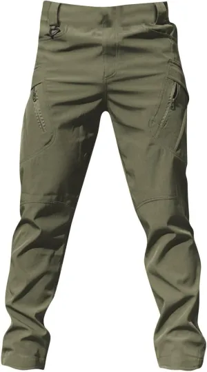 Mens Tactical Pants Work Hunting Moisture Wicking Pants Hiking Cargo Relaxed Fit Pant with Pockets