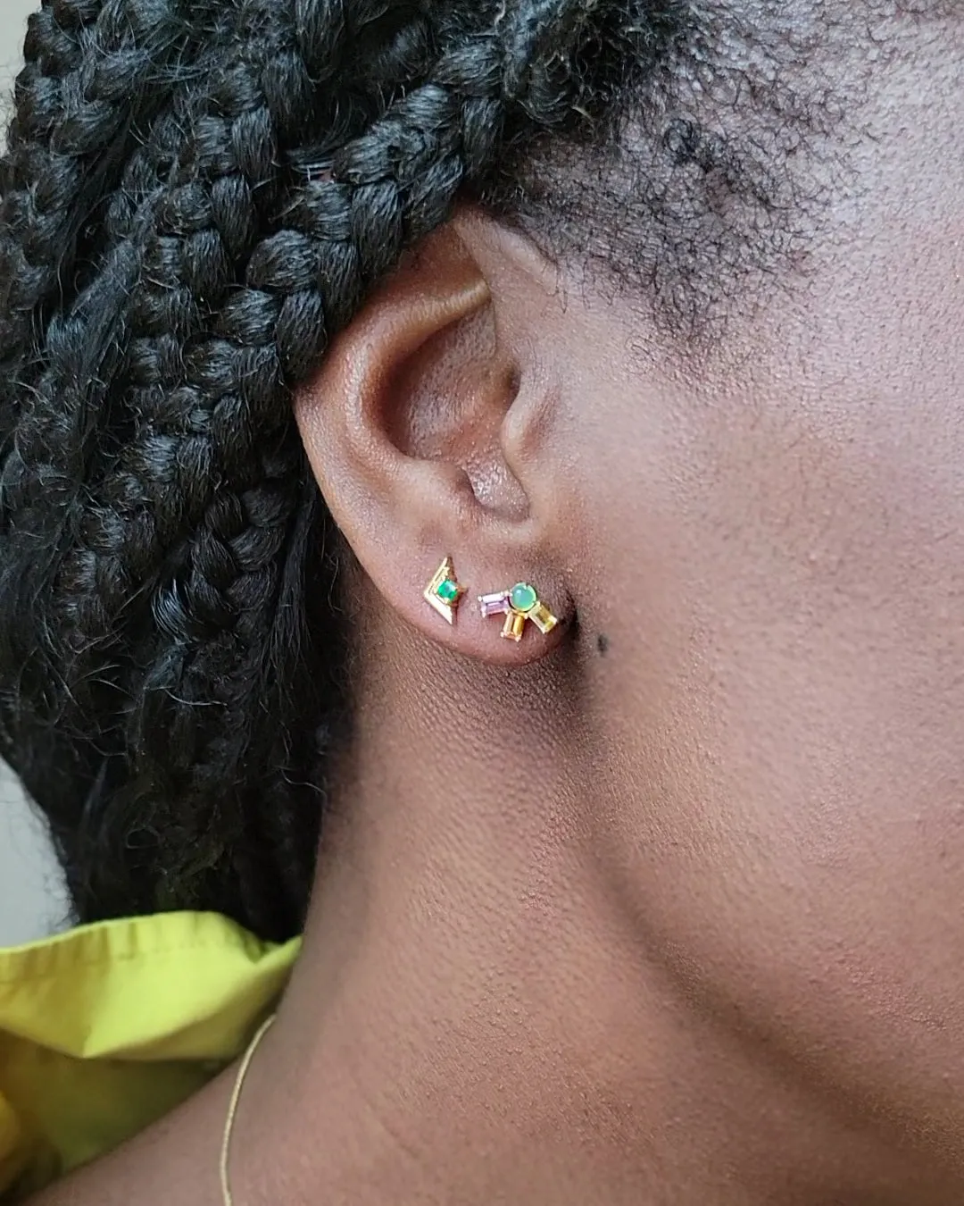 Mini Chroma Rays Studs