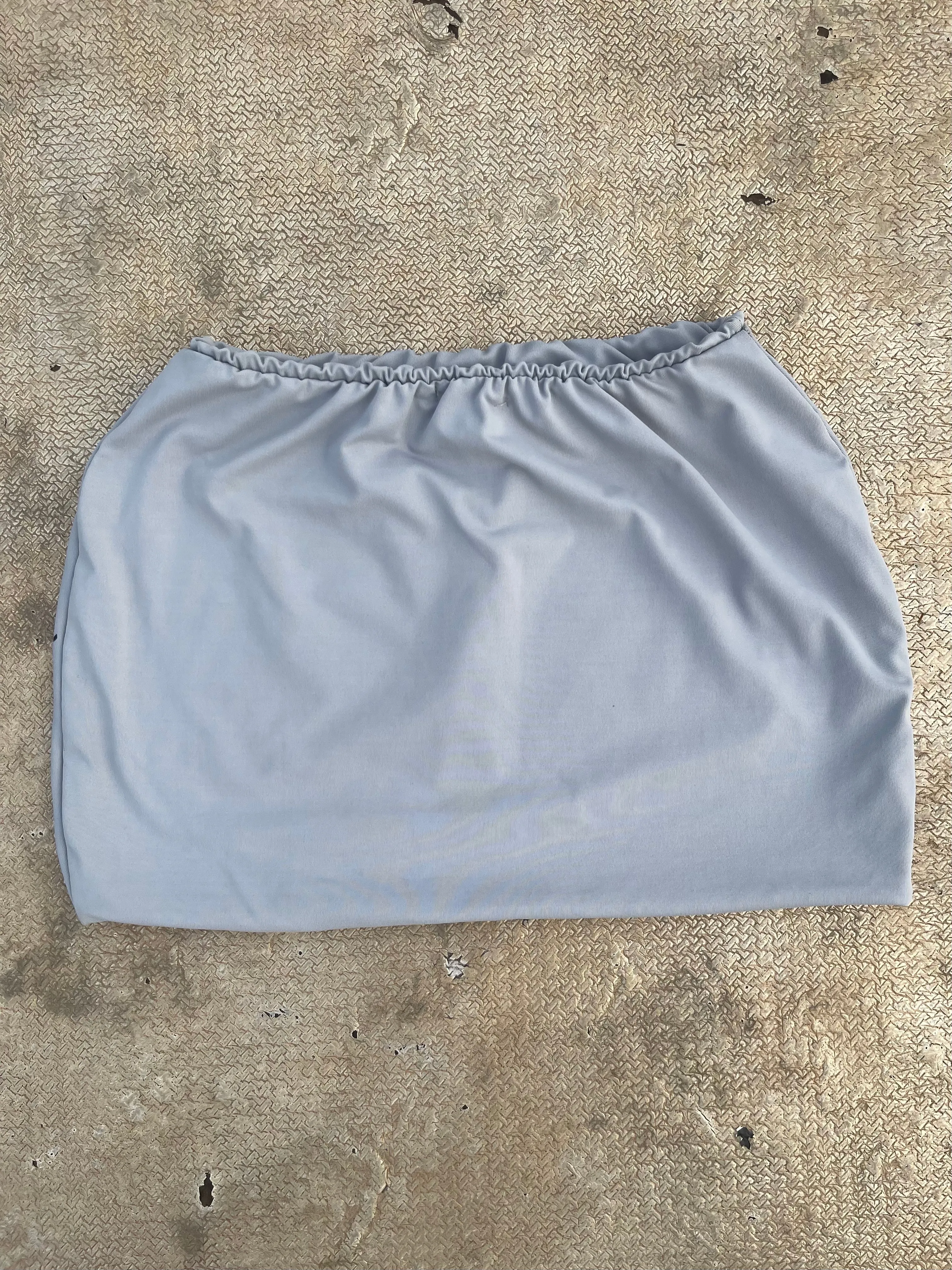 Mini Saia De Banho Dupla Face - Cinza Claro