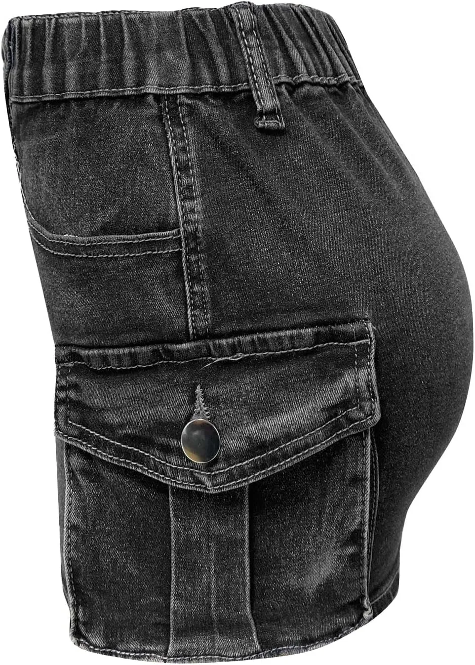 Mini Skirts for Women 2025 Solid Color Stretchy Low Waist Denim Skirt Lightweight 2025 Y2K Jean Bottoms with Pockets