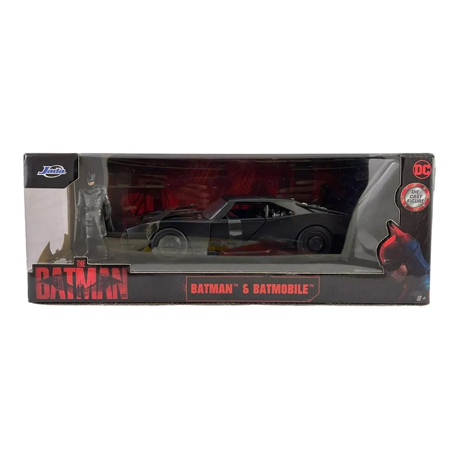 New Arrival Jada Toys Vehículo Batimobile & Batman Escala 1:24 The Batman