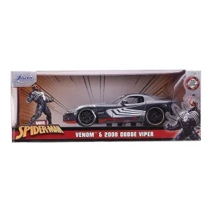 New Arrival Jada Toys Vehículo Venom 2008 Dodge Viper Escala 1:24 Spider-Man