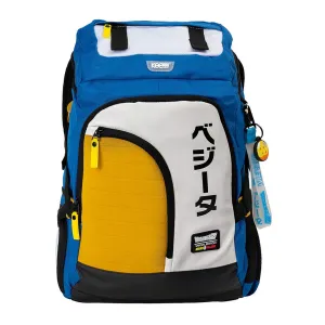 New Arrival Kee Pack Mochila Azul Con Amarillo Y Blanco Armadura Vegeta Dragon Ball