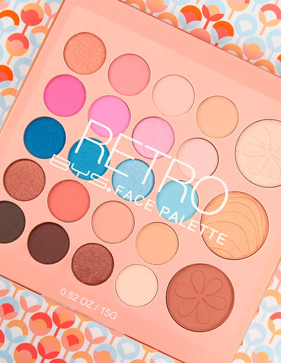 Paleta para ojos y rostro Retro