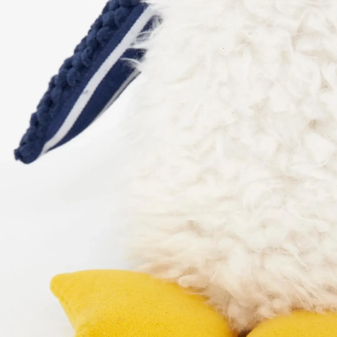 Peluche de Pingüino blanco, azul y amarillo 29 cm - D2278
