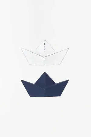 Perchero de barco origami metal