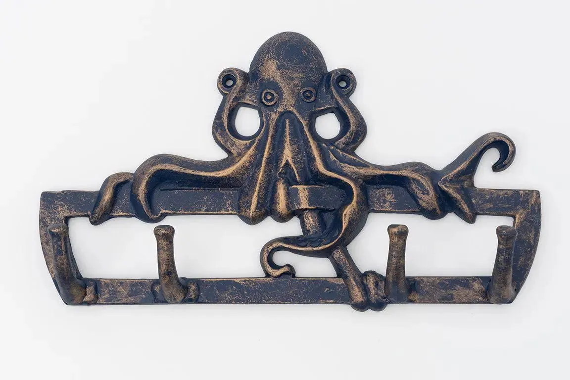 Perchero pulpo azul - D967