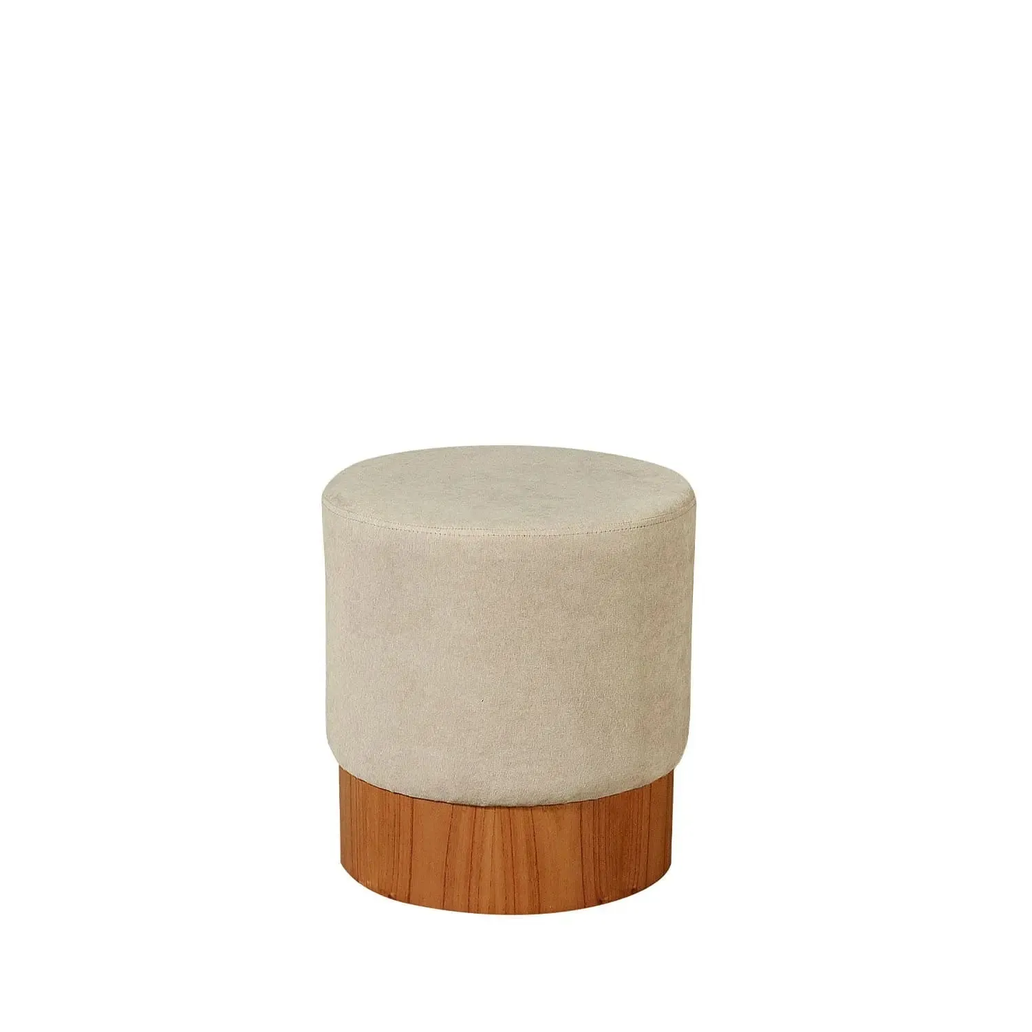 Puff Ellis 40 cm - Linho Capuccino