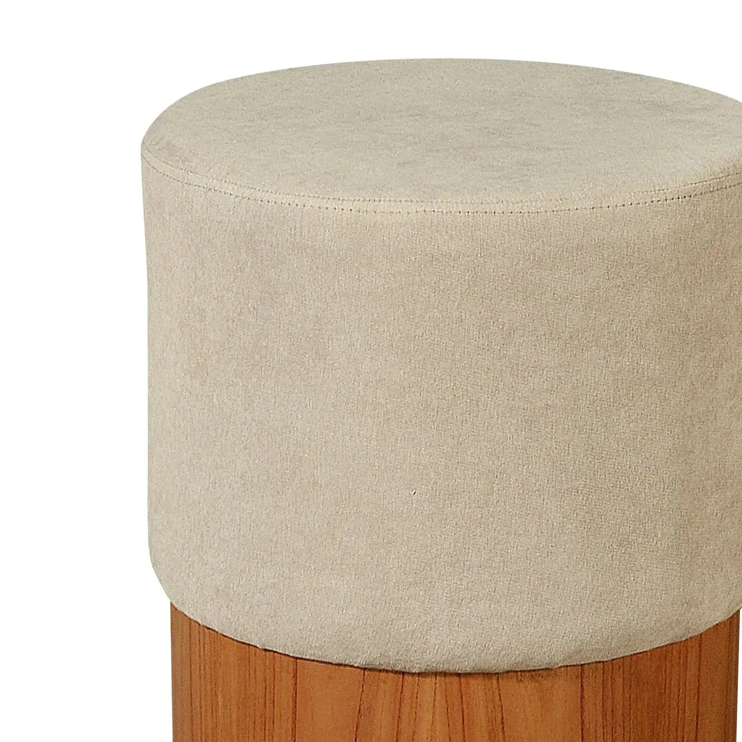 Puff Ellis 40 cm - Linho Capuccino