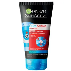 PURE ACTIVE GEL LIMPIADOR 3 EN 1 CON CARBON ANTI PUNTOS NEGROS - GARNIER