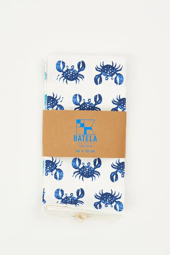 Set de 3 trapos con cangrejos en 3 colores