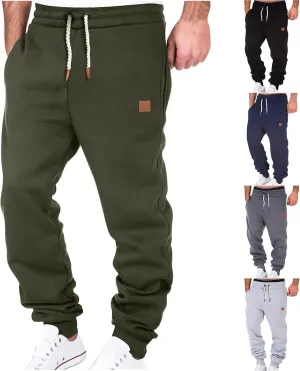 SMIDOW Cotton Joggers for Men Casual Loose Fit Big and Tall Drawstring Sweatpants Workout Athletic Running Pants