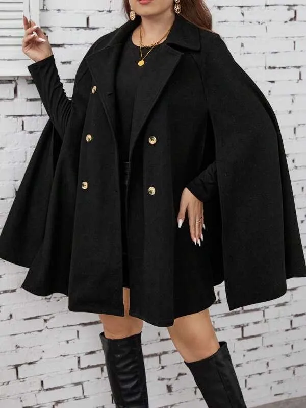 Sobretudo De Capa Plus Size - Leona