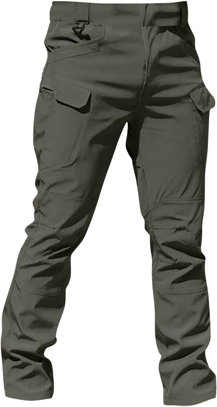 Tactical Pants for Men Relaxed Fit Stretchy Work Pants Baggy Cargo Camo Pants Flex Carpenter Pant Multi Pockets