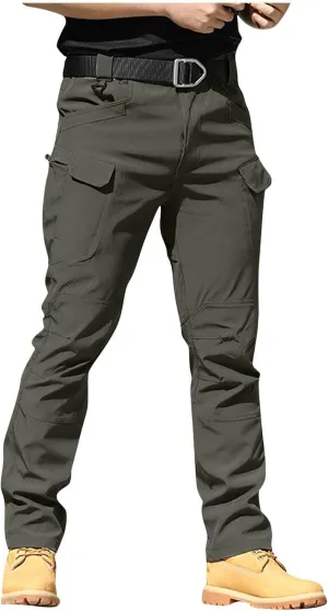 Tactical Pants for Men Relaxed Fit Stretchy Work Pants Baggy Cargo Camo Pants Flex Carpenter Pant Multi Pockets