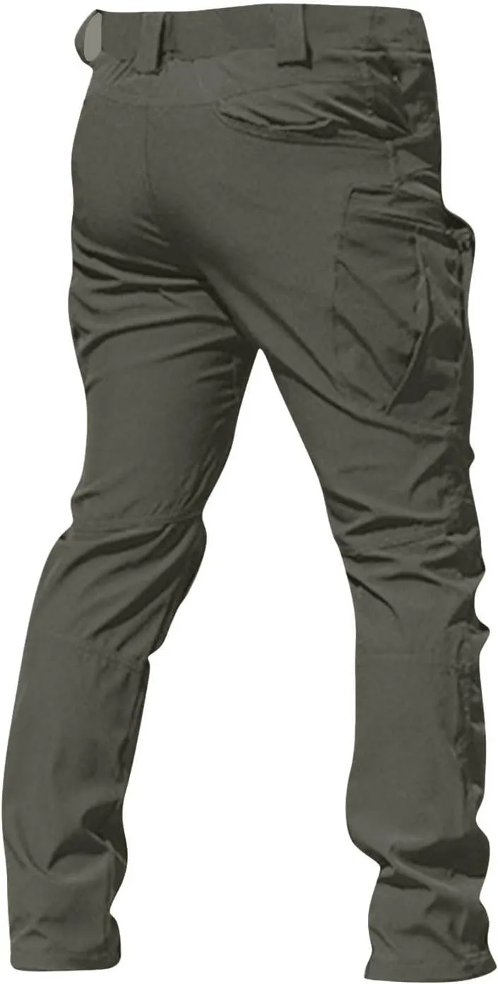 Tactical Pants for Men Relaxed Fit Stretchy Work Pants Baggy Cargo Camo Pants Flex Carpenter Pant Multi Pockets