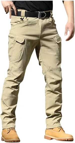 Tactical Pants for Men Relaxed Fit Stretchy Work Pants Baggy Cargo Camo Pants Flex Carpenter Pant Multi Pockets