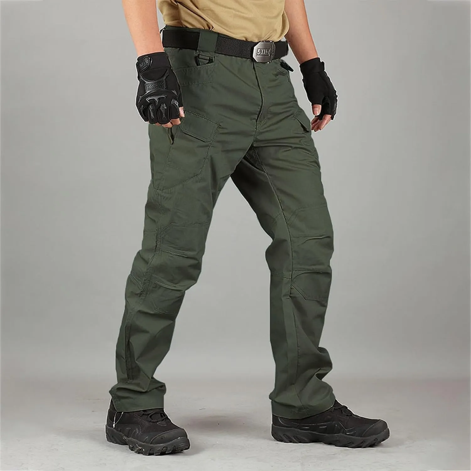 Tactical Pants for Men Stretch Ripstop Waterproof Utility Cargo Hiking Pants Comfortable Work Pant Hunting with Pockets