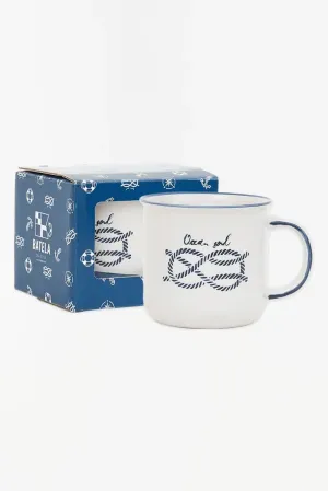 Taza 'Nudo marinero' cerámica