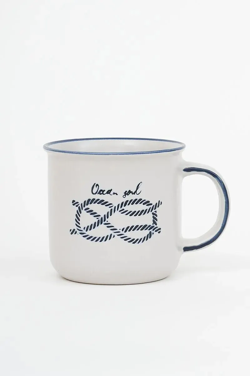 Taza 'Nudo marinero' cerámica