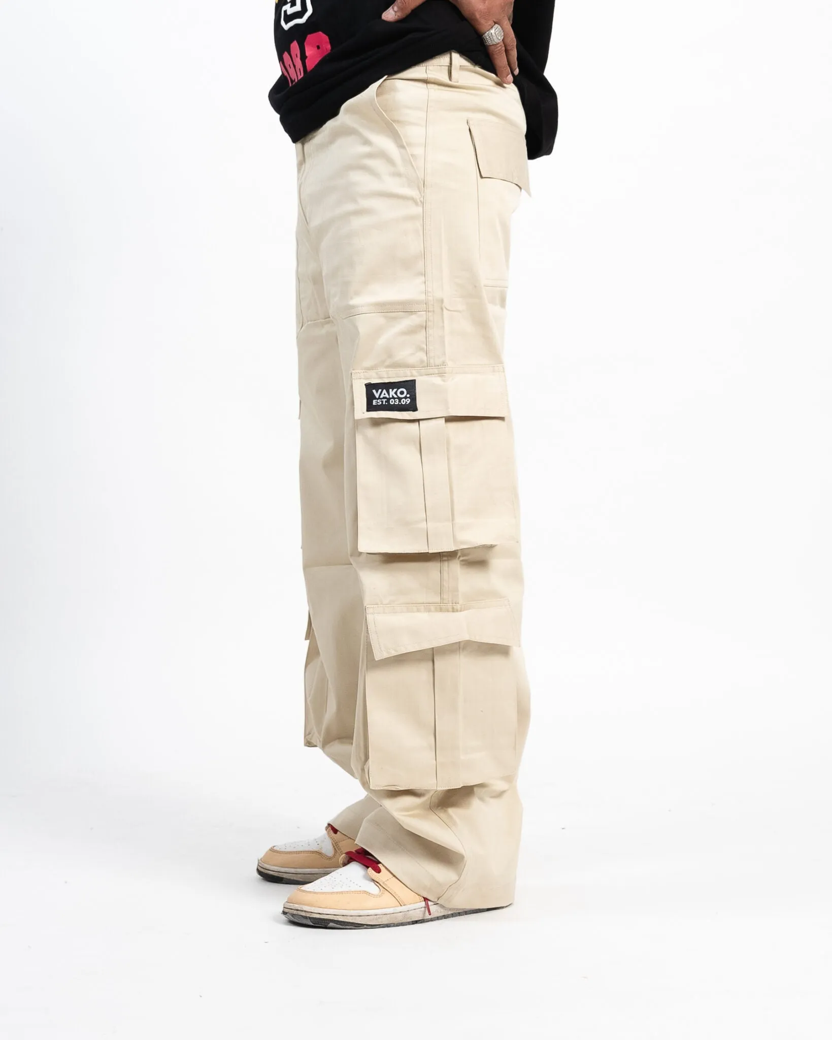 Unisex Beige Utility Cargo