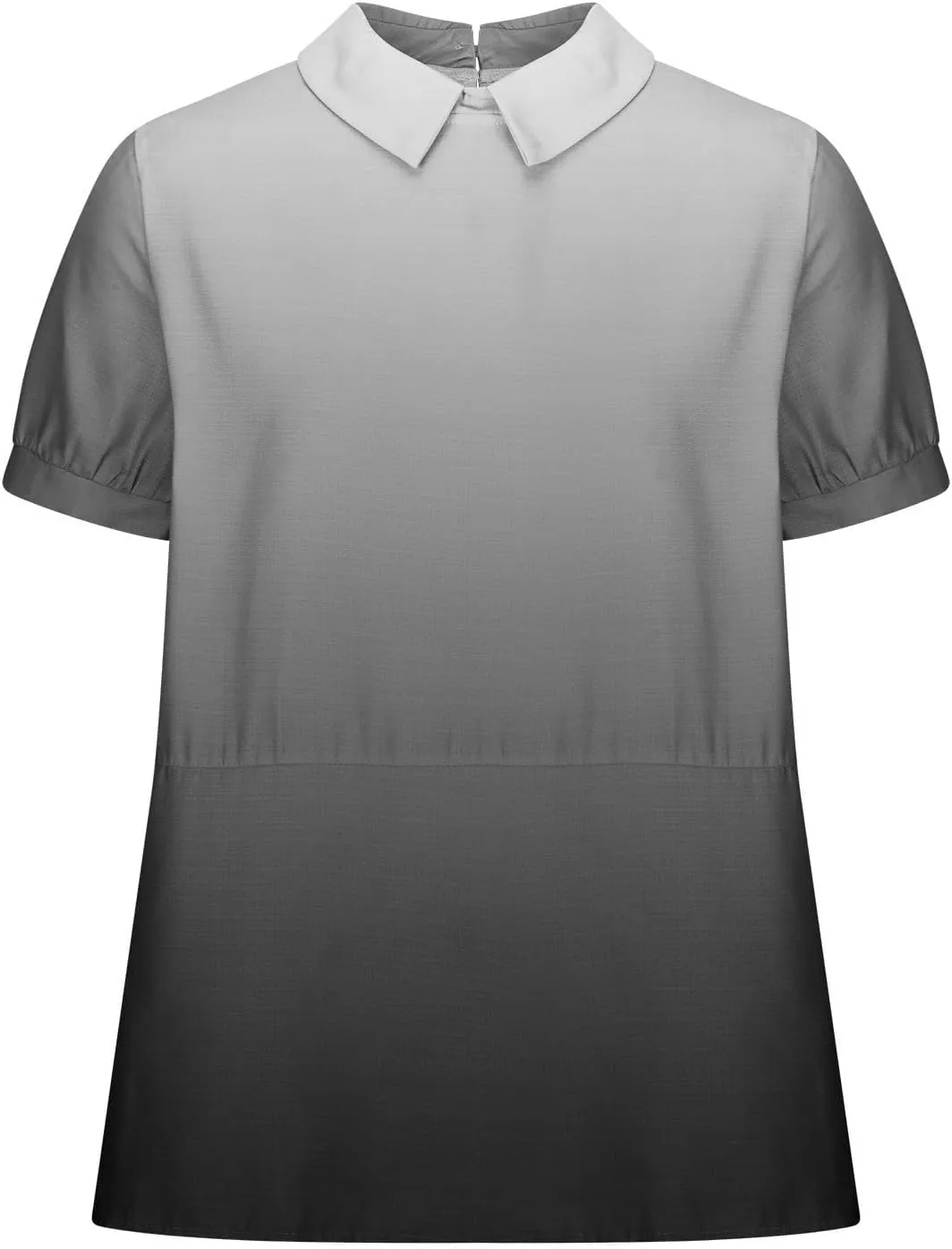 Womens Summer Tops Short Sleeved Creative Gradient Patchwork Color Cute Shirt T Shirt Shirts for Women Linen Blouses