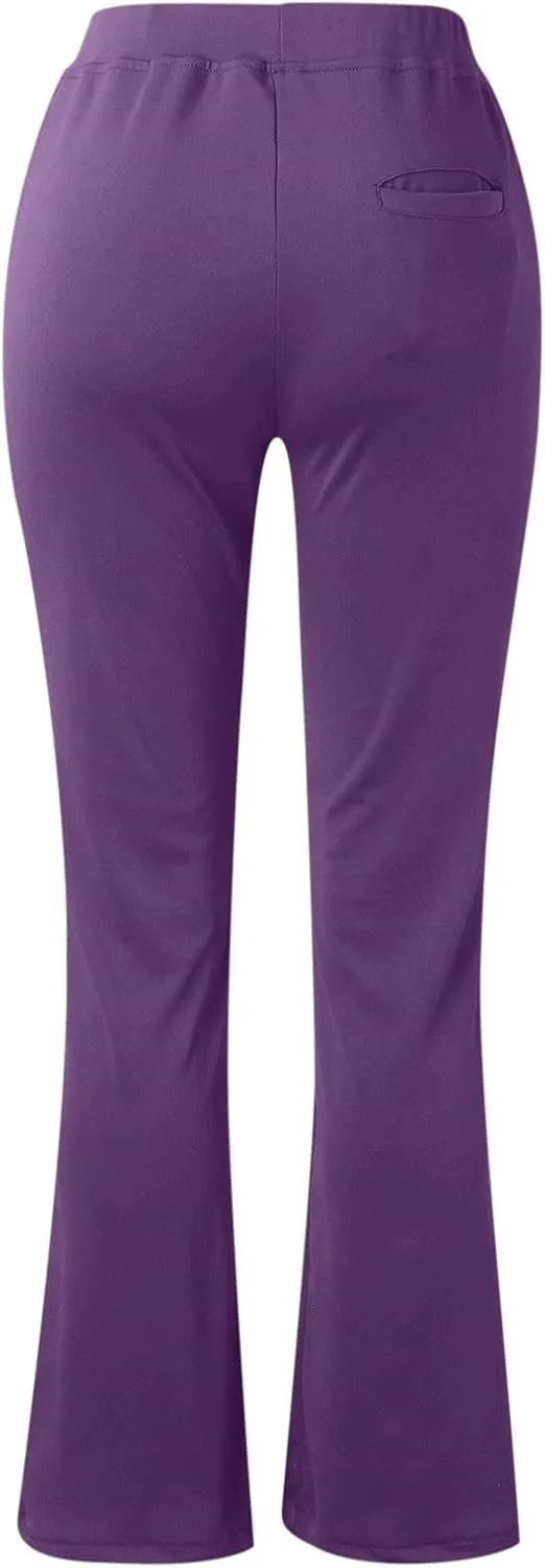 Work Slacks for Women 2025 Knit High Waist Office Dress Petite Yoga Pants Business Casual Pant Trousers Pantalones