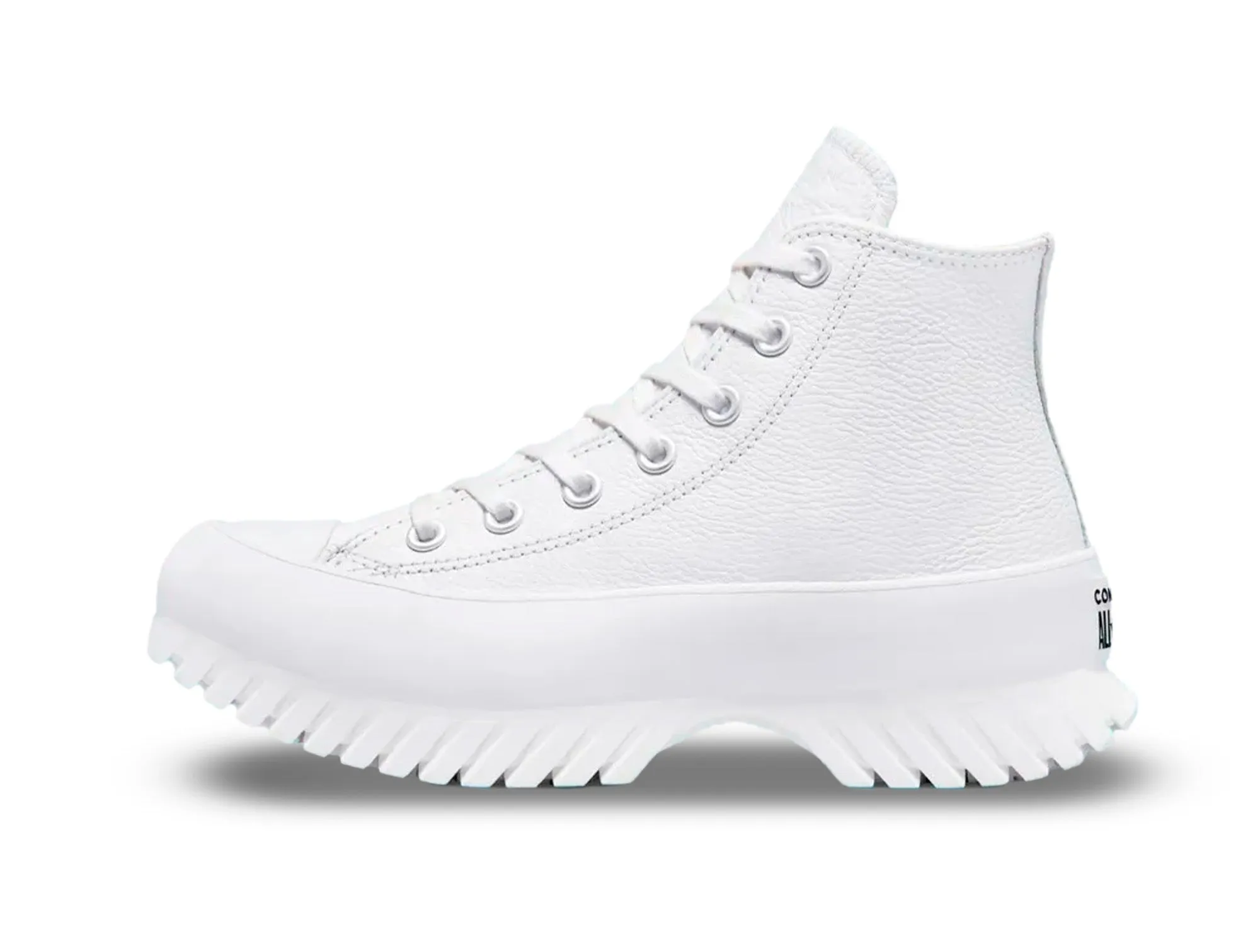 Zapatilla Converse Chuck Taylor Lugged 2 Plataforma Cuero Hi Mujer Blanco