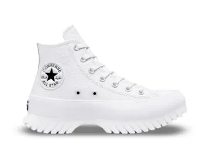 Zapatilla Converse Chuck Taylor Lugged 2 Plataforma Cuero Hi Mujer Blanco