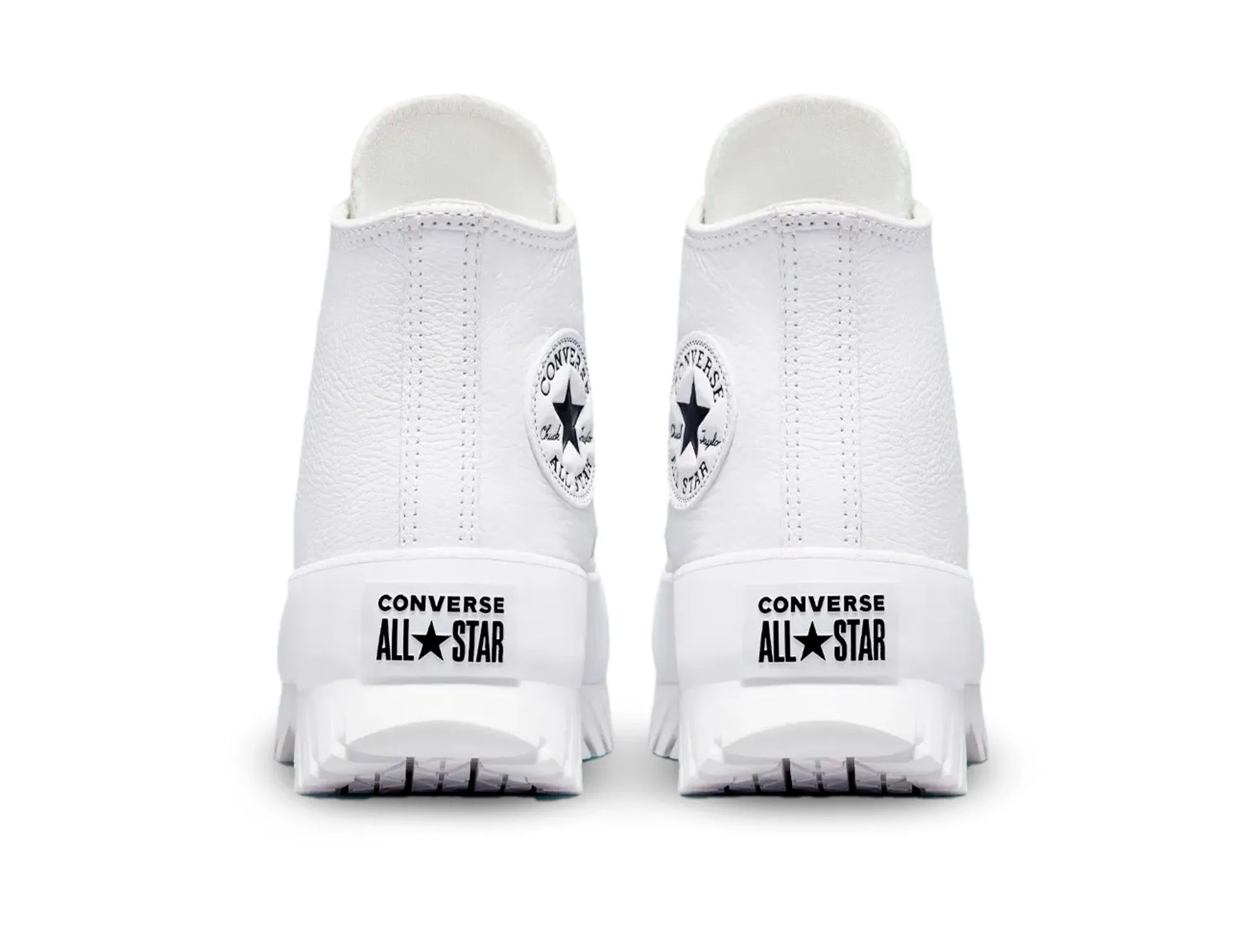 Zapatilla Converse Chuck Taylor Lugged 2 Plataforma Cuero Hi Mujer Blanco